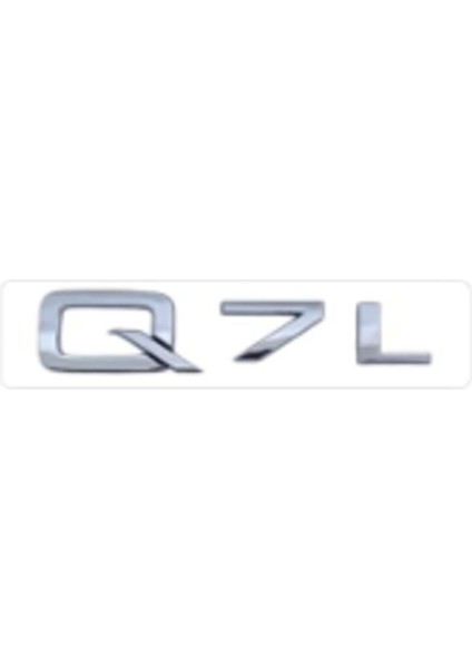 Q7L Krom Bagaj Yazısı 3A 3D 3ABS