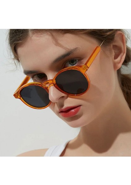 Grudoz Turuncu Yuvarlak Vintage&retro Güneş Gözlüğü fırsatları