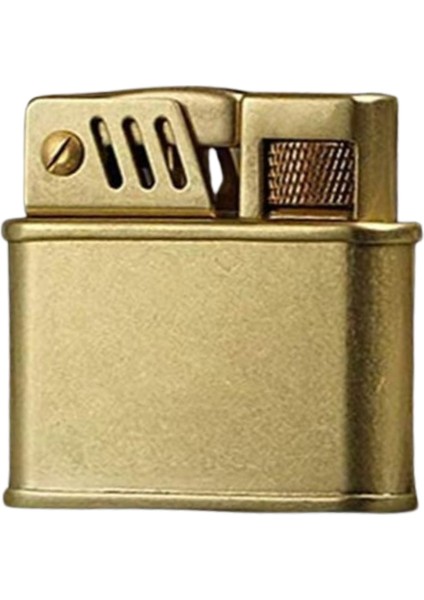 Premiumquality Fırçalı Gold Metal Soft Flame Çakmak