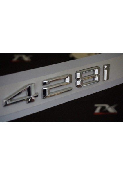 Bmw 428I Bagaj Krom Metal 3m 3D Yazı Logo