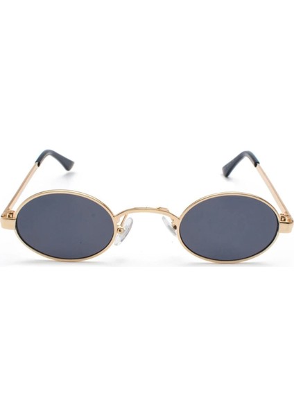 Melveks Siyah Yuvarlak Vintage&retro Güneş Gözlüğü