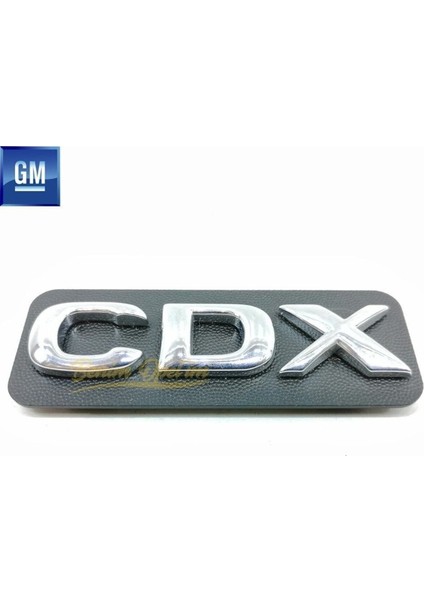 Opel Vectra B Uyumlu Ön Kapı Çıtası Cdx Yazısı Siyah (Krom Kaplama)