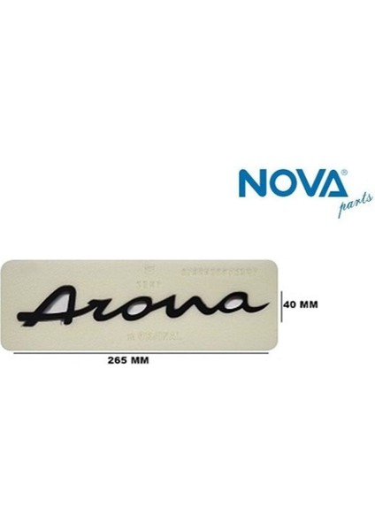 Yazı Arona ( Siyah )-Arona