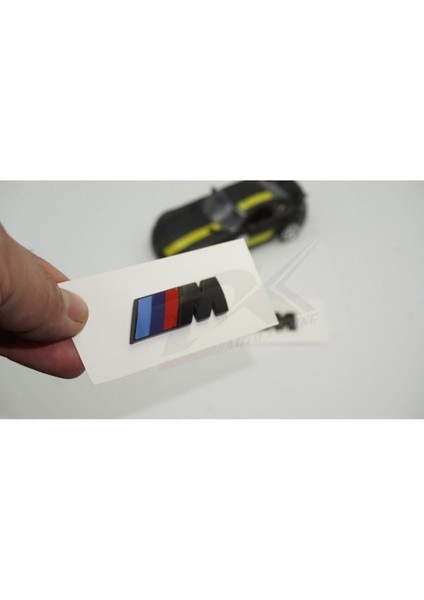Bmw M Çamurluk Yanı Krom Abs 3m 3D Yazı Logo Seti Uyumlu (503734782) Parlak Siyah