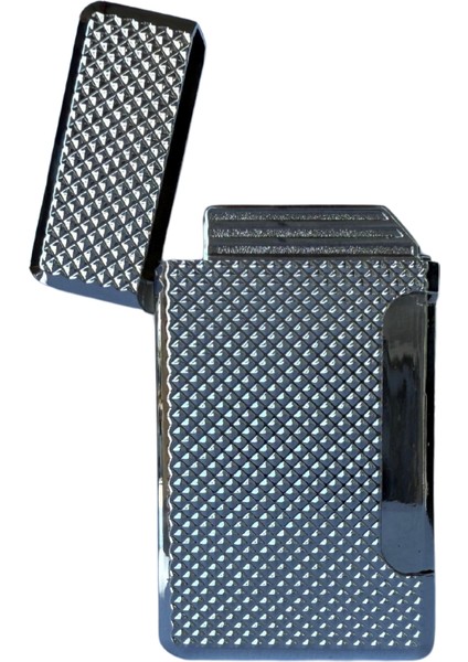 Tek Torch Pürmüz Gümüş Puro Çakmağı