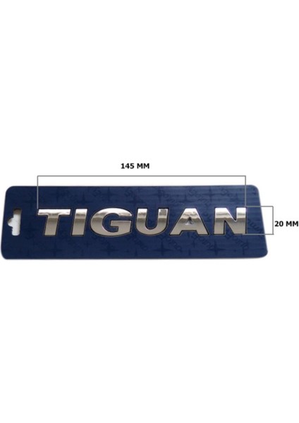 Volkswagen Tiguen Bagaj Yazı Logo Amblem 145 mm - 20 mm