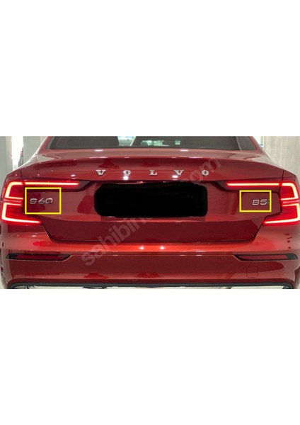 Volvo Uyumlu S60 ve B5 Krom Bagaj Yazısı Seti 2'li Paket