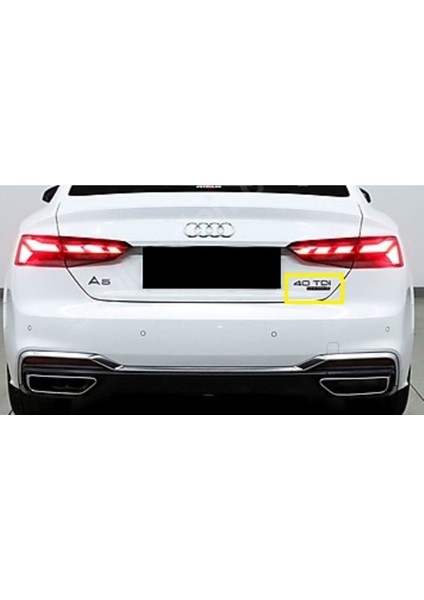 A4 Uyumlu Coupe 40 Tdı Quattro S Line Bagaj Yazısı 3m 3D Abs