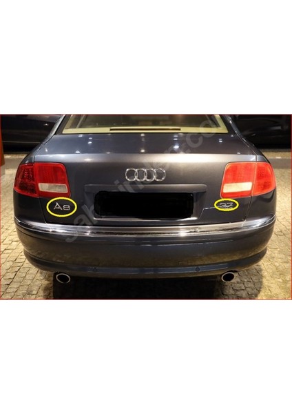Audi A8 ve 3.7 Krom Bagaj Yazısı Seti 2'li Paket
