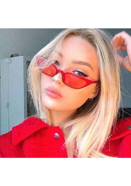 Gablaze Kırmızı 4 Taraflı Geniş Vintage&retro Gözlük fırsatları