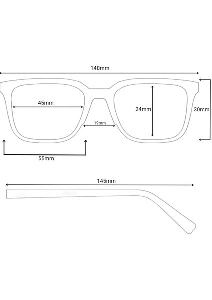 Gablaze Kırmızı 4 Taraflı Geniş Vintage&retro Gözlük indirimleri