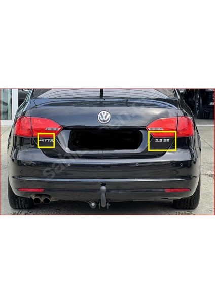 Volkswagen Jetta ve 2.5 Se Krom Bagaj Yazısı Seti 2'li Paket