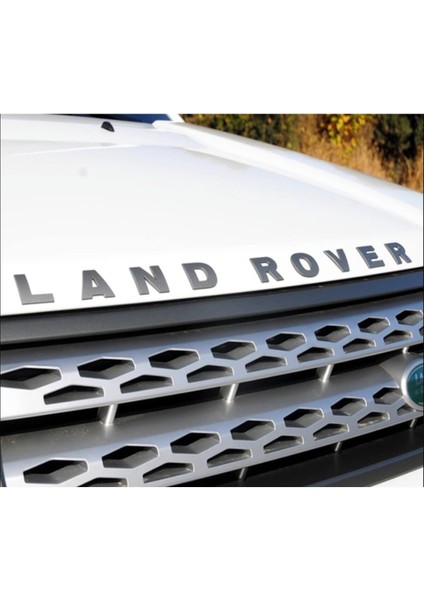 Land Rover Uyumlu Gri Kaput Yazısı fiyatları