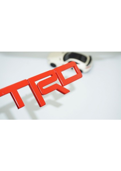 Trd Bagaj Kırmızı Abs 3m 3D Logo Amblem Toyota Ile Uyumlu