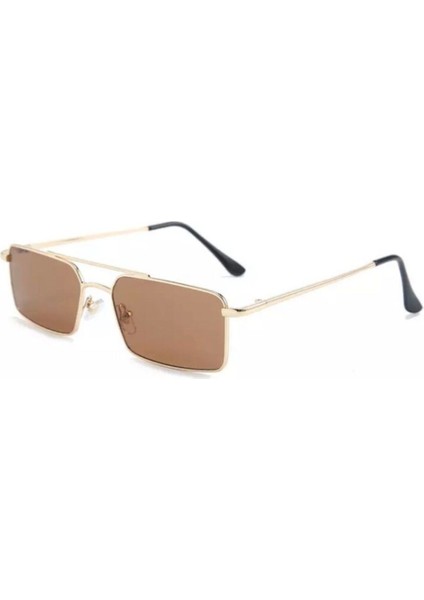 Drizmo Dörtgen Unisex Retro Güneş Gözlüğü