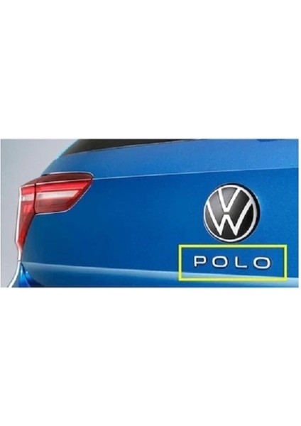 Volkswagen Polo Bagaj Yazı Abs Krom Renk Volkswagen Polo Rear Trunk Lettering Abs Chrome Color