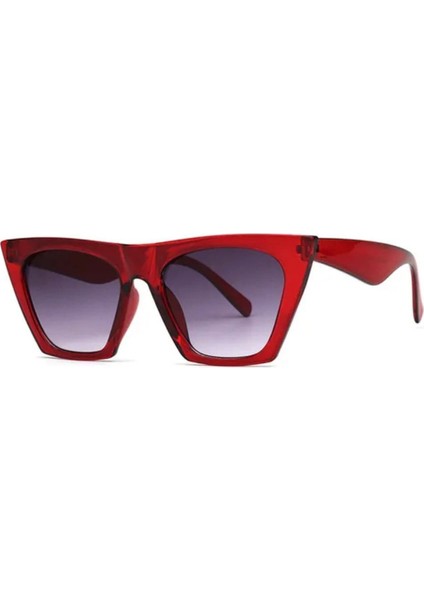 Olvi Bordo Oversized Kedi Güneş Gözlüğü fiyatları