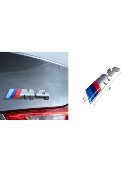 Bmw M4 Logo Bagaj Yazısı