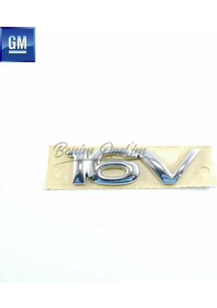 16V Yazısı Ince Krom Opel Astra F. Astra G. Zafira A. Corsa B. Tigra A Orijinal