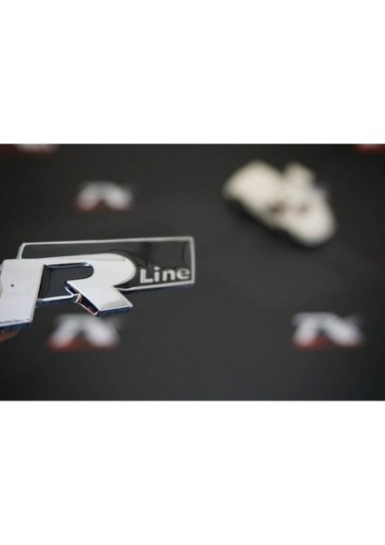 Audi R Line Uyumlu Bagaj 3m 3D Krom Metal Logo (548591799)