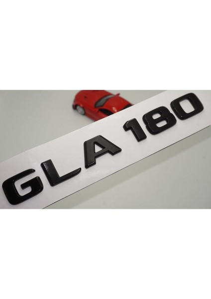 Gla 180 Uyumlu Bagaj Parlak Siyah Abs 3m 3D Yazı Logo