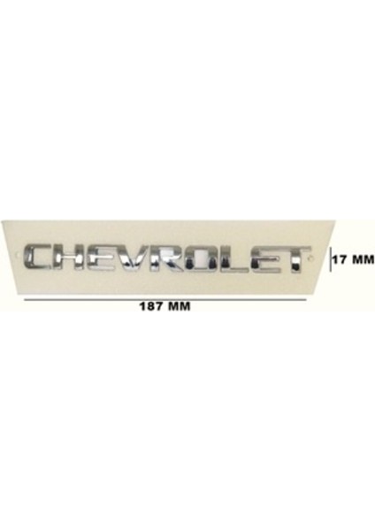 Chevrolet Uyumlu Chevrolet Krom Yazı Küçük