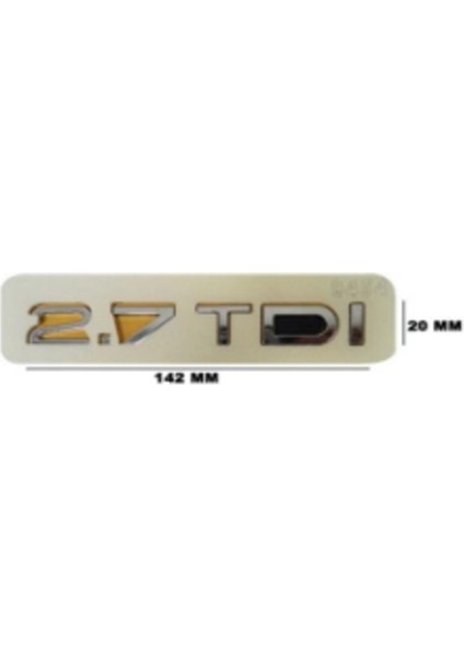2.7 Tdı Krom Bagaj Yazısı 3A 3D3ABS