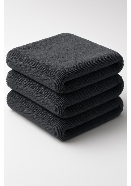 Auto 3 Adet Mikrofiber Kalın Oto Kurulama Havlusu 50X70 Cm/ 400 Gsm