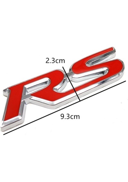 Rs Bagaj Yazı Metal Arma Rs Spor Metal Arma Yazı Logo Ithal