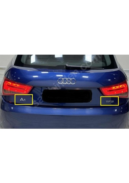 Audi Uyumlu A1 ve Tfsı Bagaj Yazısı Seti 2'li Paket 3m 3D Abs
