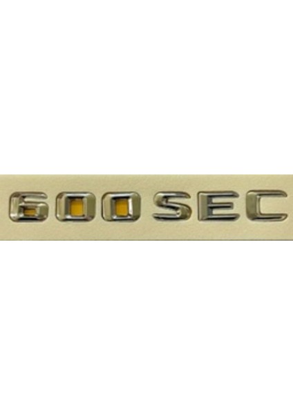 Mercedes Uyumlu Yazı 600 Sec Krom