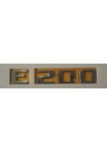 Mercedes Uyumlu Yazı E 200 Krom