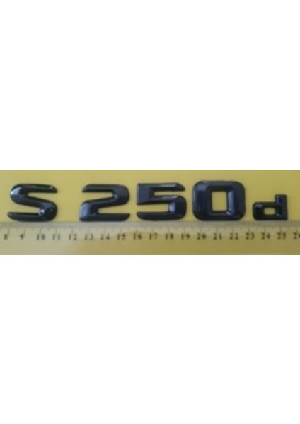 Mercedes Uyumlu Yazı S 250D Siyah