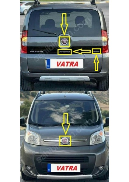 Fiorino Combi Mix 1.3 Multijet Active 2008-2015 Multijet Kırmızı"j"premio Krom Yazı Bagaj-Kaput Arma