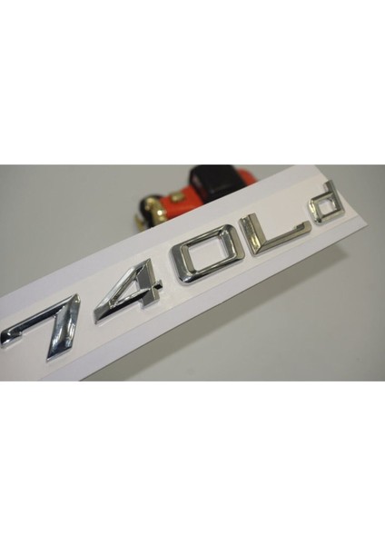Bmw 740LD Uyumlu Krom Metal 3m 3D Bagaj Logo Yazı Ürün