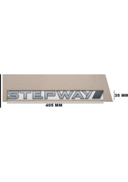Stepway Şablonlu Sağ On Kapı Bagaj Yazısı 3A 3D 3ABS