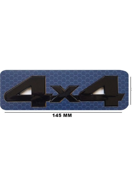 4x4 Off Road Arabaları Arka Bagaj Yazı ( Siyah )