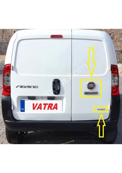 Fiorino Combi 1.3 Multijet Dynamic 2016-2021 Multijet Kırmızı"j"professıonal Krom Bagaj Yazı ve Arma