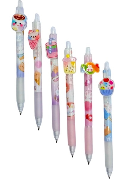 Renkli Şeker Tavşan Şekilli Uçlu Kalem 0.7 Versatil Kalem - 1 Adet modelleri