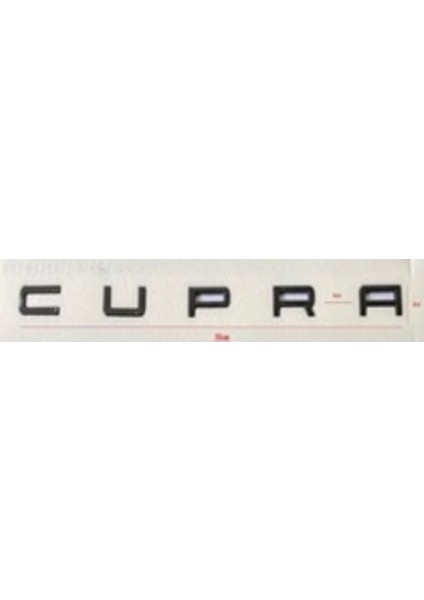 Seat Uyumlu Cupra Siyah Yazı