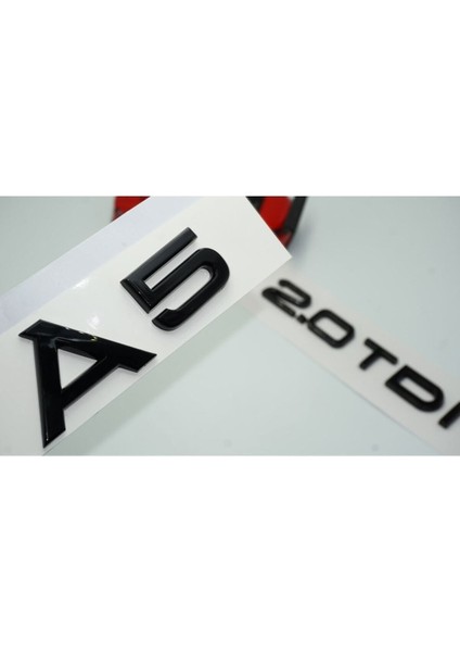 Audi A5 2.0 Tdi Parlak Siyah Abs 3m 3D Bagaj Yazı Logo