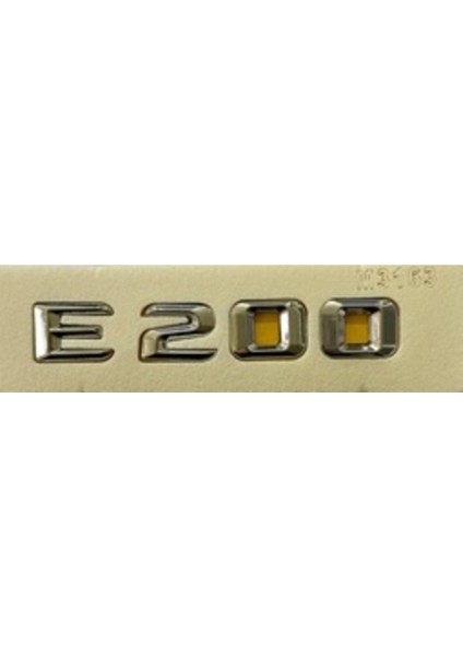 Mercedes Uyumlu Yazı E 200 Krom