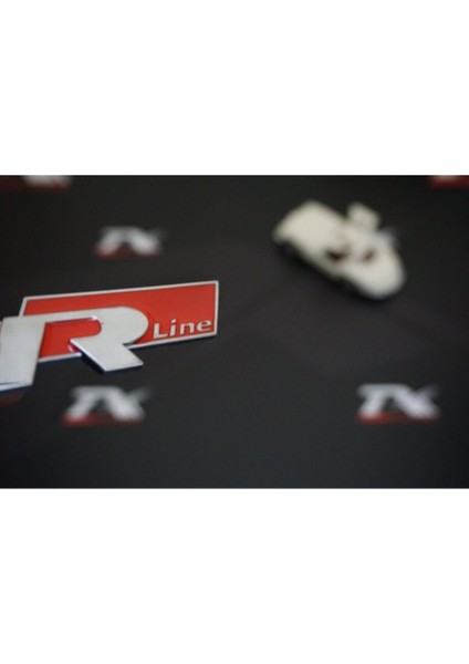 R Line Bagaj 3m 3D Krom Metal Logo