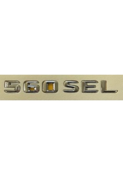 Mercedes Uyumlu Yazı 560 Sel Krom