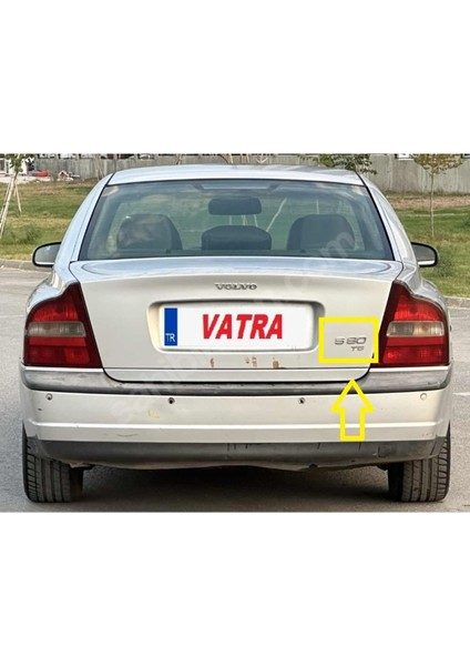 S80 2.8 T6 1999-2001 Uyumlu T6 ve S60 Bagaj Yazısı Seti