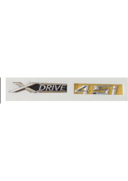 x Drive 45I Krom Bagaj Yazısı 3A 3D 3ABS