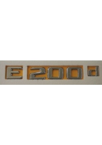 Mercedes Uyumlu Yazı E 200 D Krom