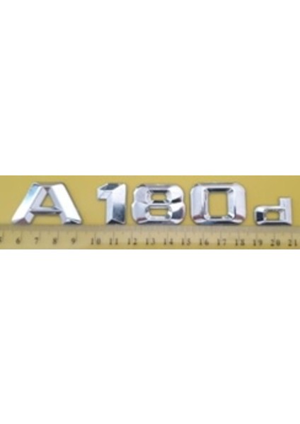 Mercedes Uyumlu Yazı A 180 D Krom