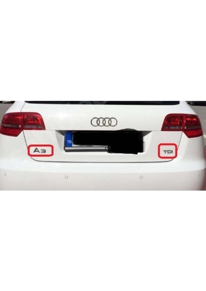Audi A3 - Tdı Krom Yazı Seti 2 Li Set