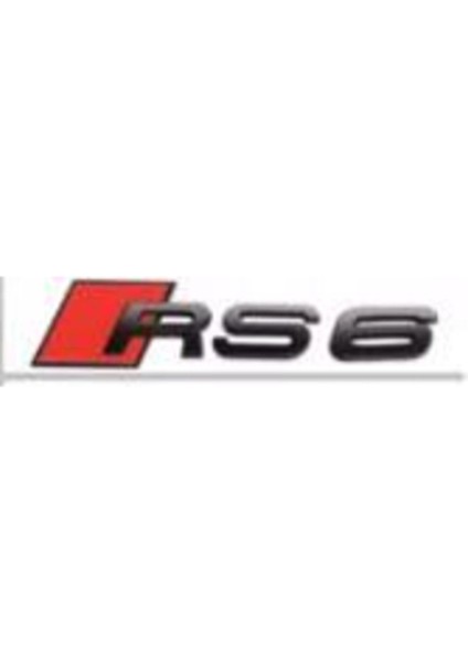 Rs6 Siyah Bagaj Yazısı 3A 3D 3ABS
